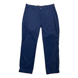 Under Armour Golf Pants Mens 36 Navy Blue Lightweight Flex Grip Waistband Chino